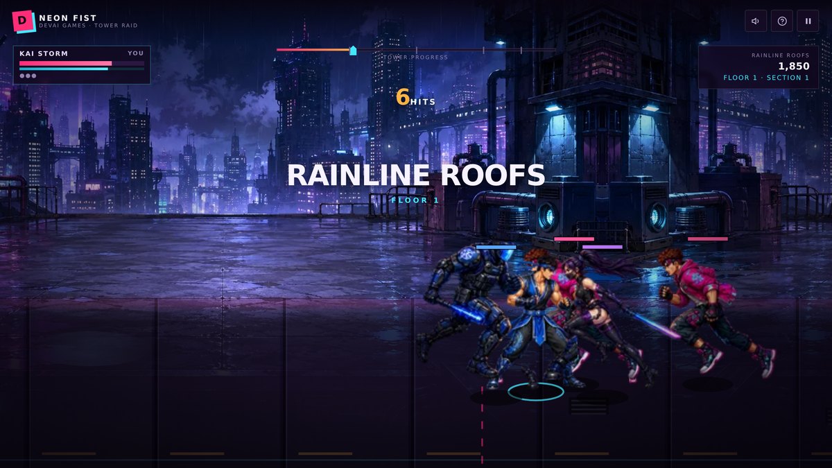 Neon Fist: Tower Raid in play